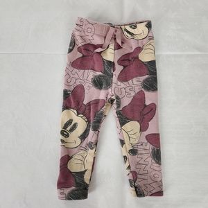 ✨️💕 Zara Disney leggings minnie mouse pink 9-12 months